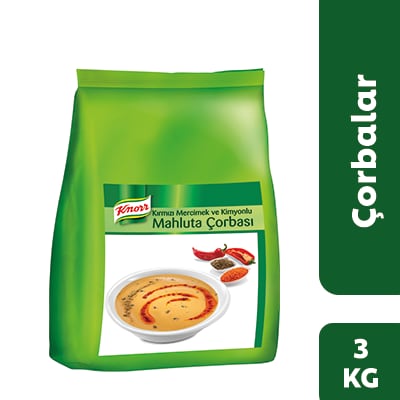 Knorr Kırmızı Mercimek ve Kimyonlu Mahluta Çorbası 3KG - Yaklaşık 130 Porsiyon Çorba